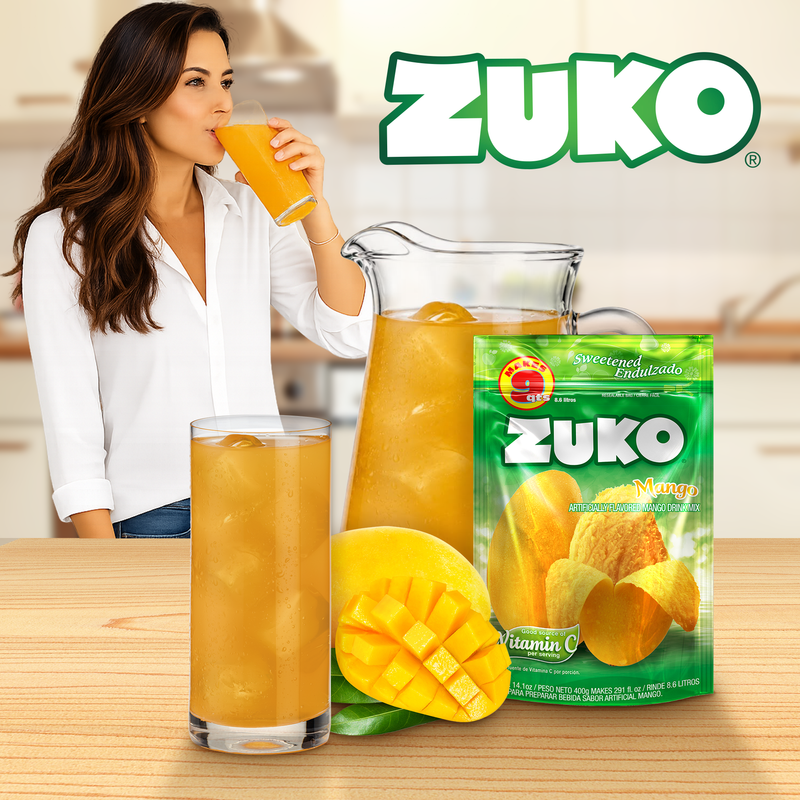 Zuko Drink Mix Mango Family Pack, 14.1 oz