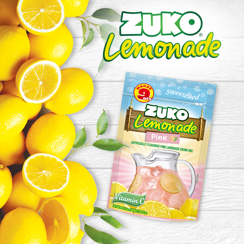 Zuko Drink Mix Pink Lemonade Family Pack, 14.1 oz