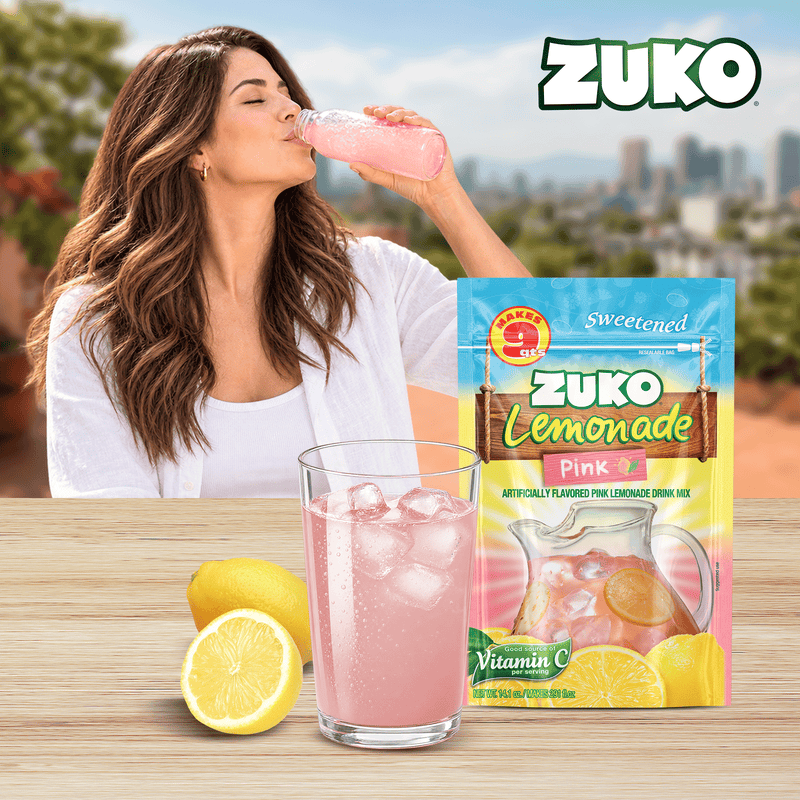 Zuko Drink Mix Pink Lemonade Family Pack, 14.1 oz