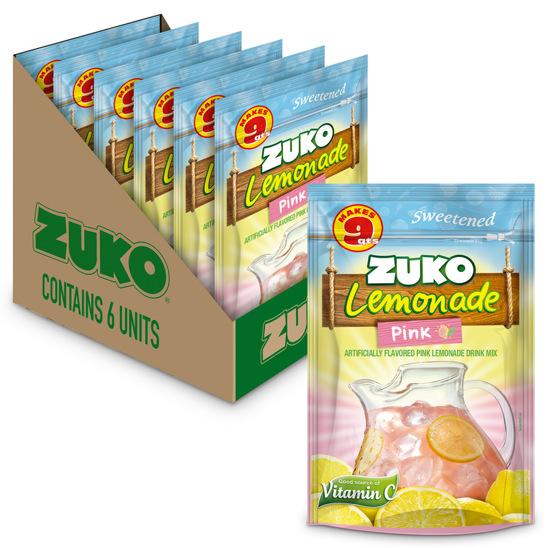 Zuko Drink Mix Pink Lemonade Family Pack, 14.1 oz