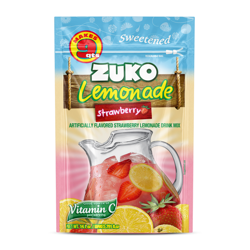 Zuko Drink Mix Strawberry Lemonade Family Pack, 14.1 oz