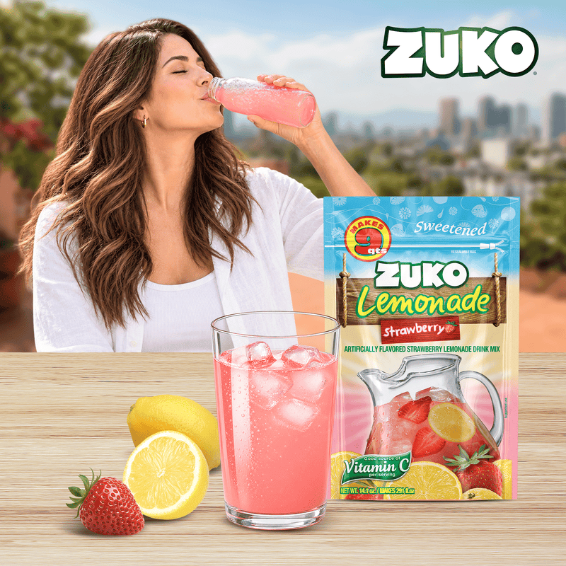 Zuko Drink Mix Strawberry Lemonade Family Pack, 14.1 oz