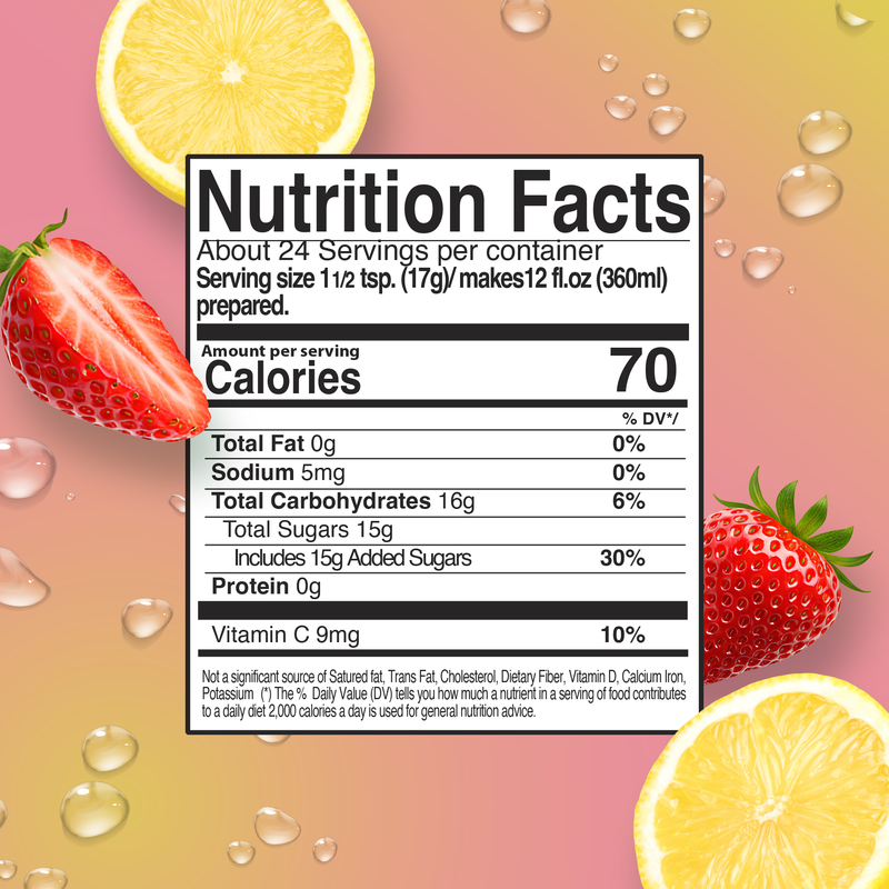 Zuko Drink Mix Strawberry Lemonade Family Pack, 14.1 oz