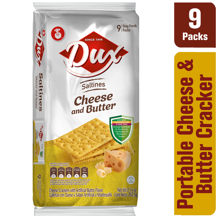 Dux Cheese and Butter, Crackers Bag, 7 Oz