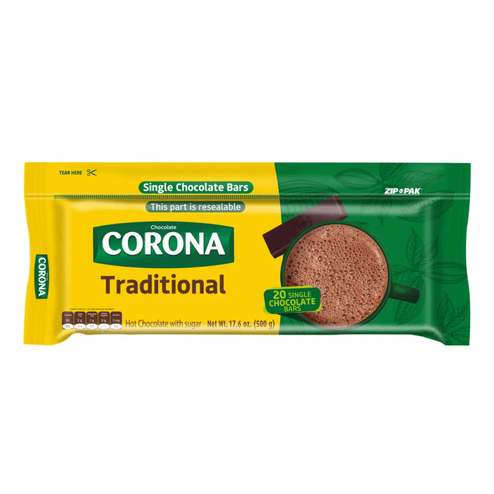 Corona Hot Chocolate Bar Resealable, 17.6 oz