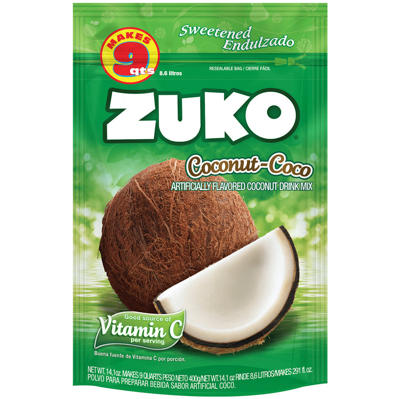 Zuko Drink Mix Coconut Family Pack, 14.1 oz
