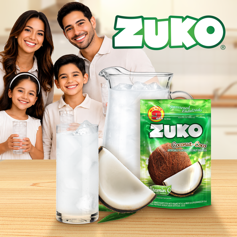Zuko Drink Mix Coconut Family Pack, 14.1 oz