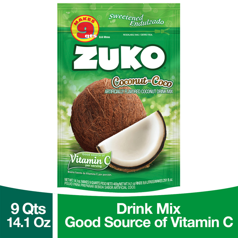 Zuko Drink Mix Coconut Family Pack, 14.1 oz