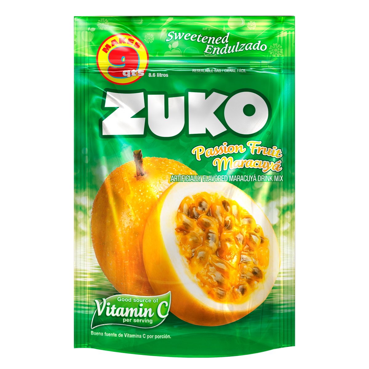 Zuko Drink Mix Passion Fruit Family Pack, 14.1 oz — Cordialsa USA