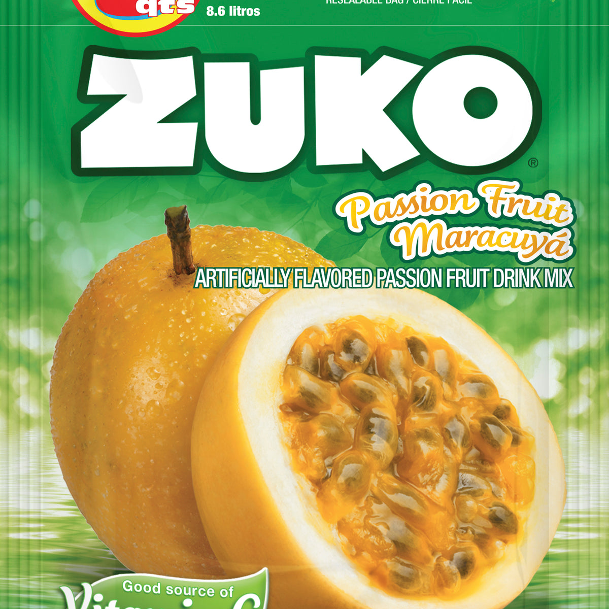 Zuko Drink Mix Passion Fruit Family Pack, 14.1 oz — Cordialsa USA