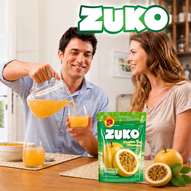 Zuko Drink Mix Passion Fruit Family Pack, 14.1 oz