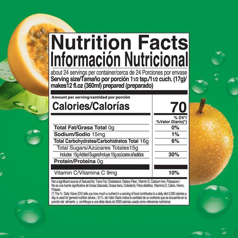 Zuko Drink Mix Passion Fruit Family Pack, 14.1 oz