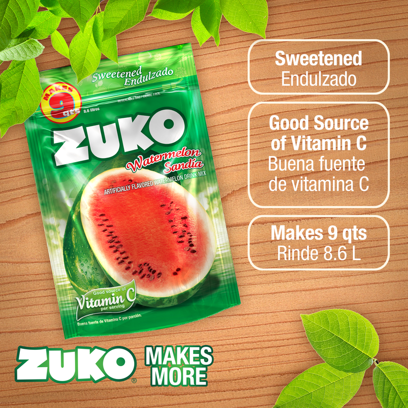 Zuko Drink Mix Watermelon Family Pack, 14.1 oz