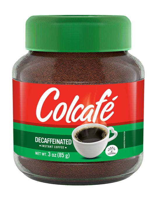 Colcafe Decaf Coffee Granulated Jar, 3 oz