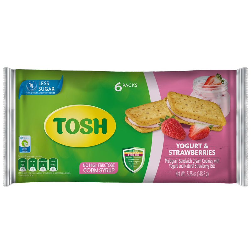 Tosh Yogur Y Galletas De Fresa 5.24 Oz