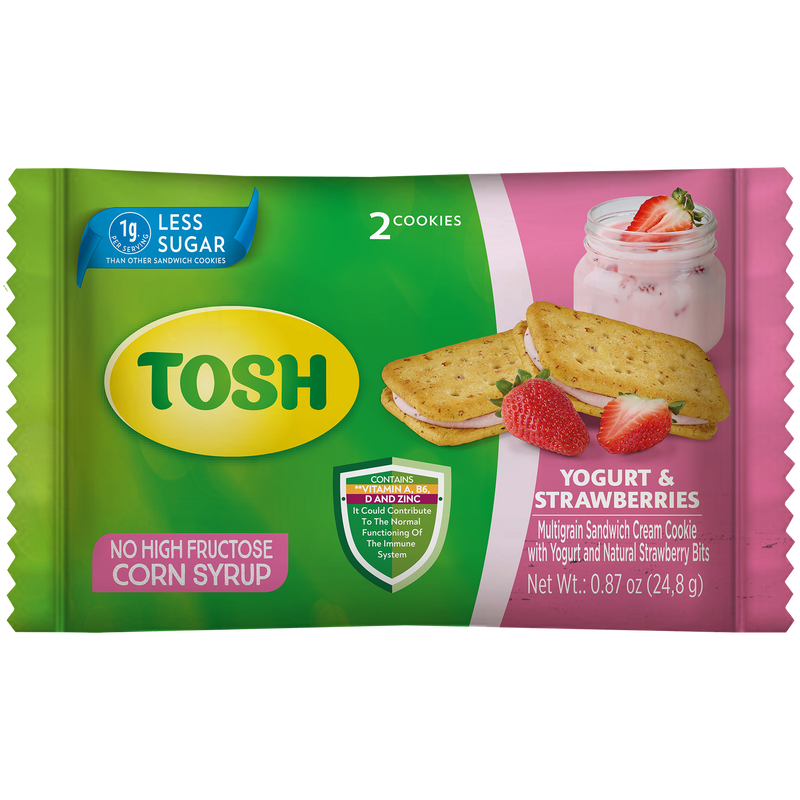 Tosh Yogur Y Galletas De Fresa 5.24 Oz