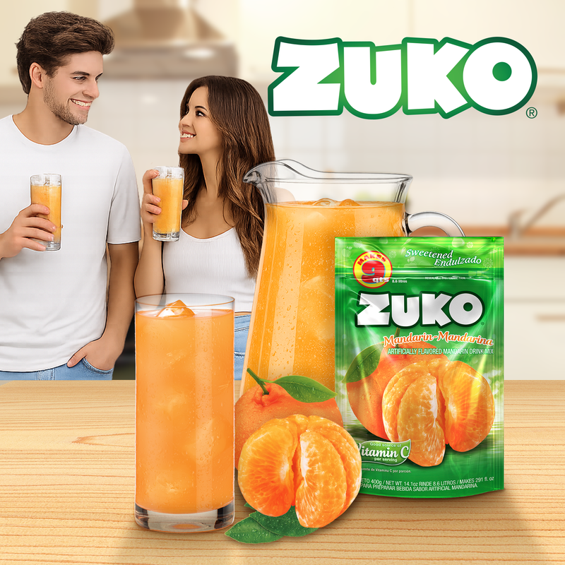 Zuko Drink Mix Mandarin Family Pack, 14.1 oz