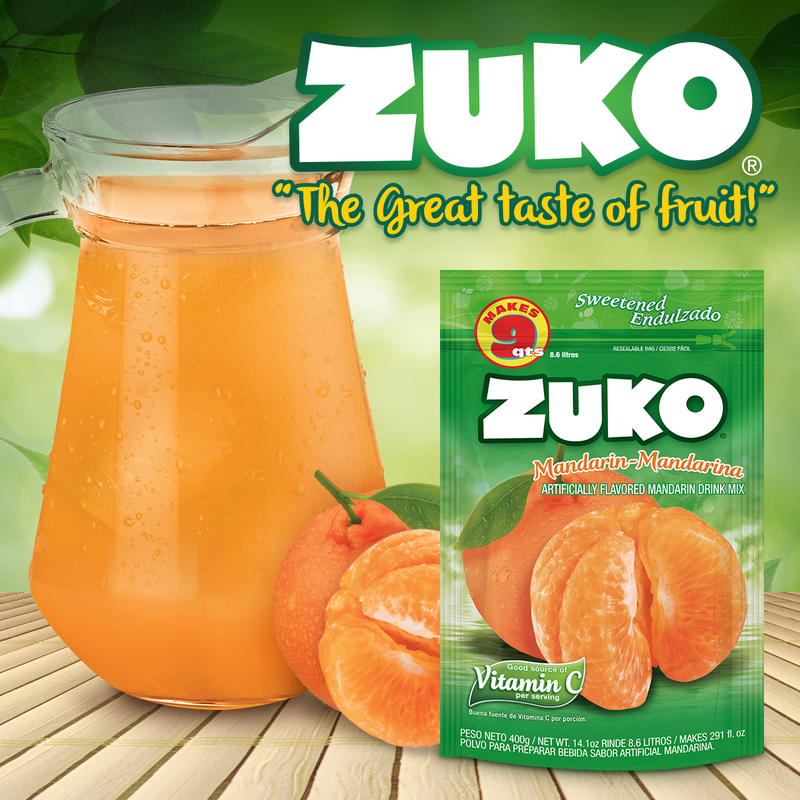 Zuko Drink Mix Mandarin Family Pack, 14.1 oz