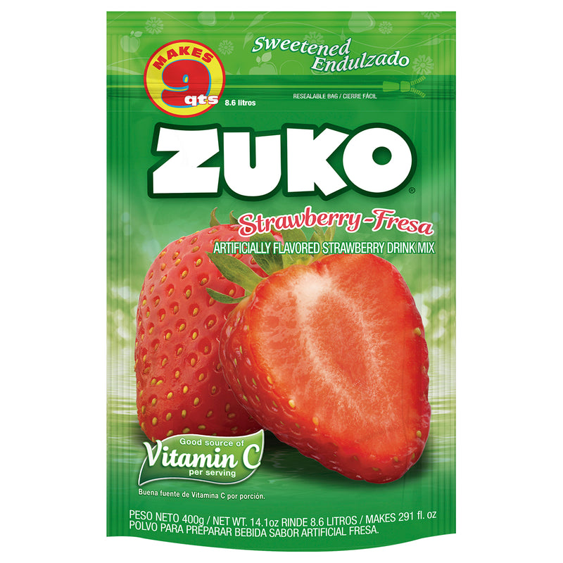 Zuko Drink Mix Strawberry Family Pack, 14.1 oz