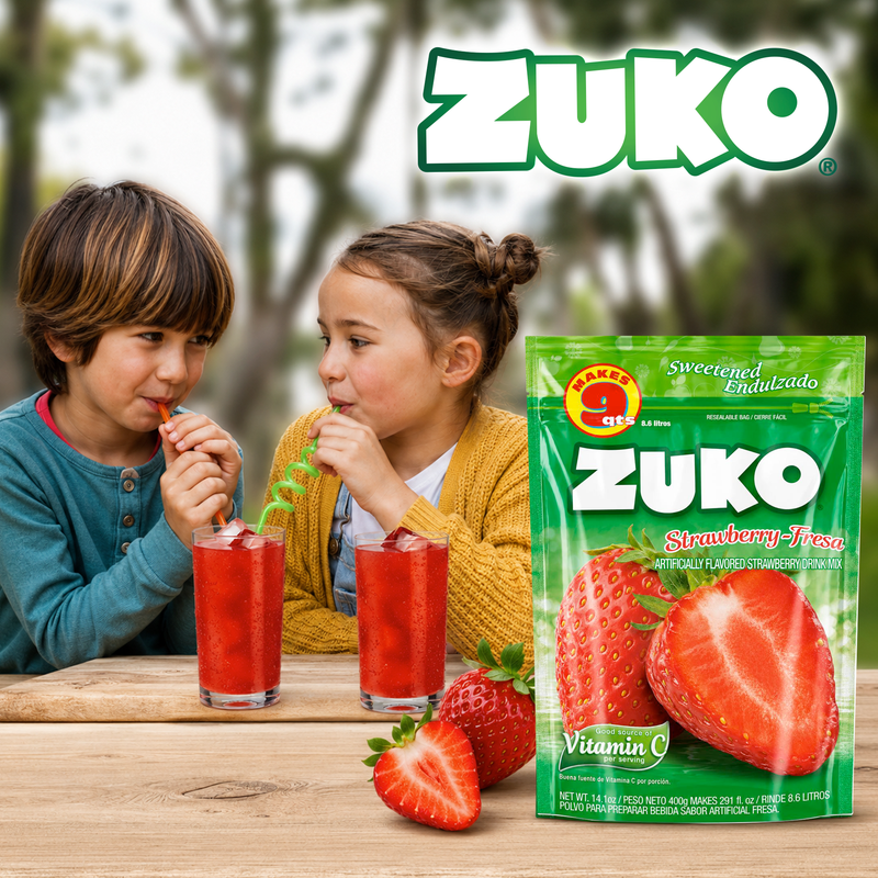 Zuko Drink Mix Strawberry Family Pack, 14.1 oz