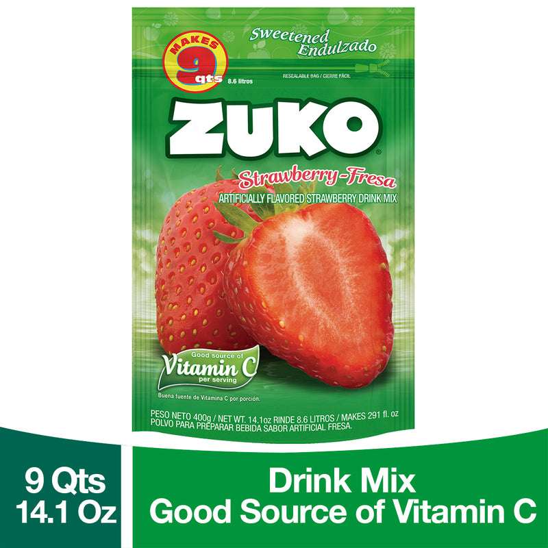 Zuko Drink Mix Strawberry Family Pack, 14.1 oz