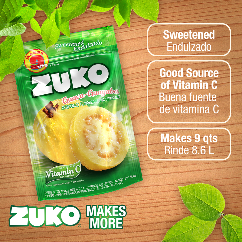 Zuko Drink Mix Guava Family Pack, 14.1 oz