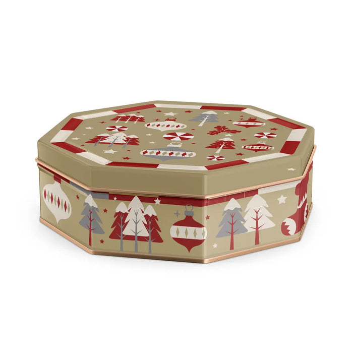 Dux Holiday Christmas Cookies Octogonal Tin, 9.17 oz