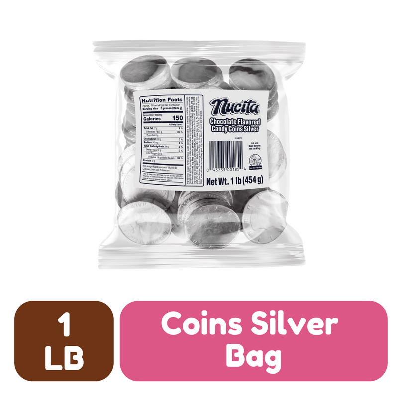 Nucita Chocolate Monedas Plata 1 Lb
