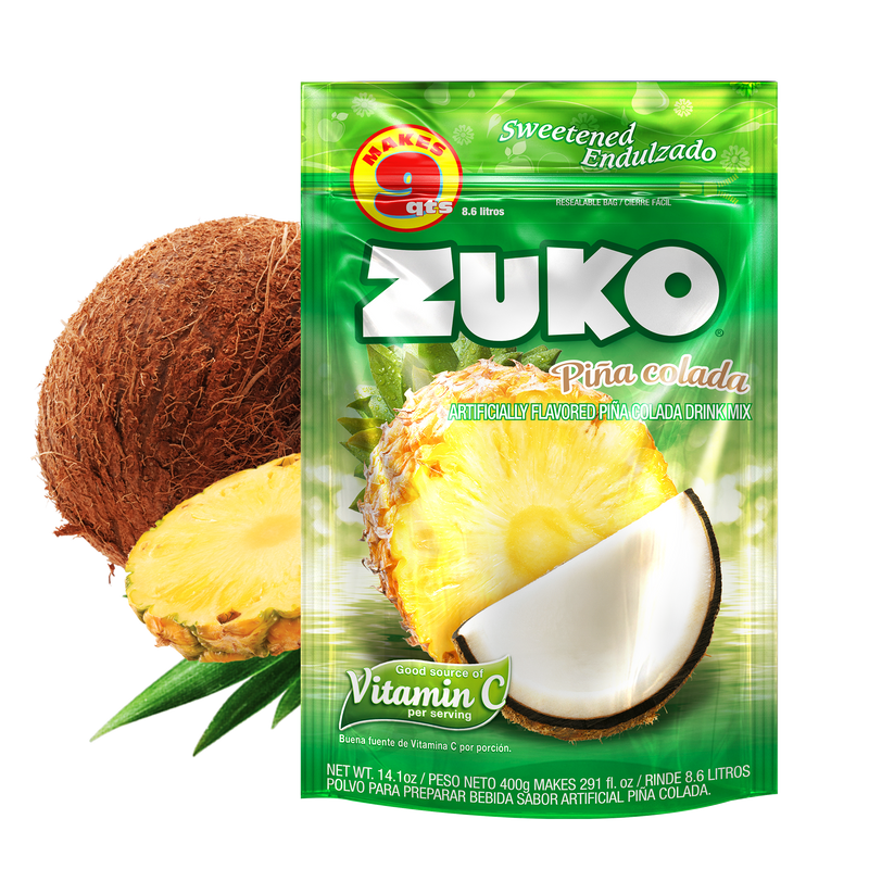 Zuko Drink Mix Piña Colada Family Pack, 14.1 oz