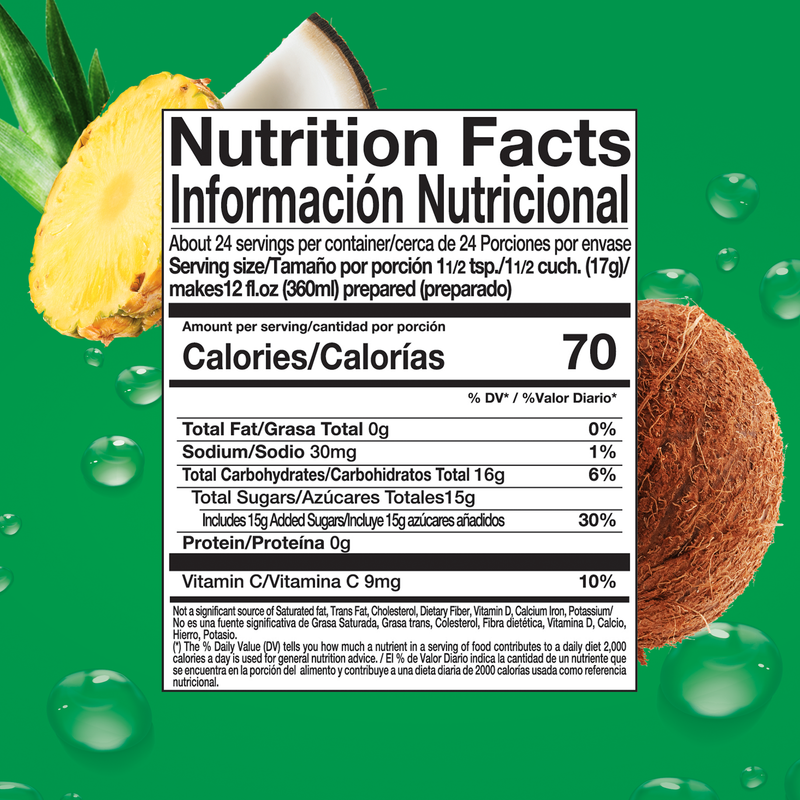 Zuko Drink Mix Piña Colada Family Pack, 14.1 oz