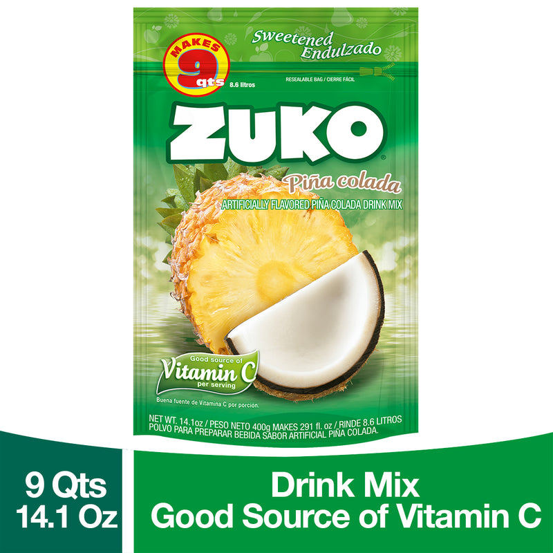 Zuko Drink Mix Piña Colada Family Pack, 14.1 oz