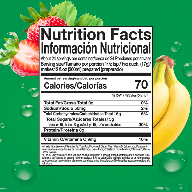 Zuko Drink Mix Strawberry Banana Family Pack, 14.1 oz