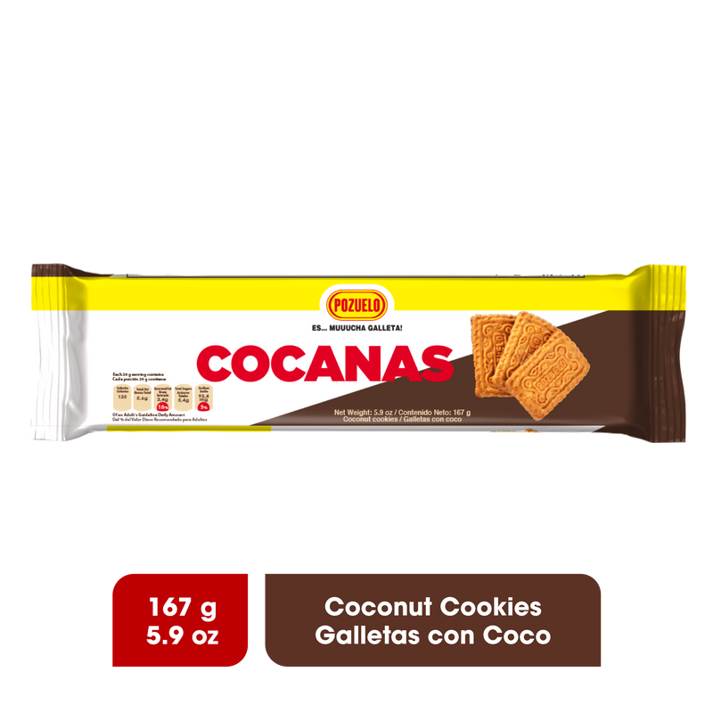 Cocanas Galletas Bolsa 4.82 oz - 12 ct
