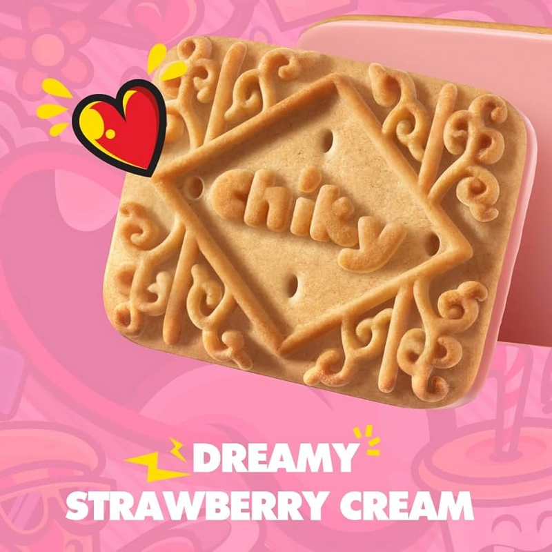 Chiky Strawberry Cookies, 12 Count, 16.9 oz