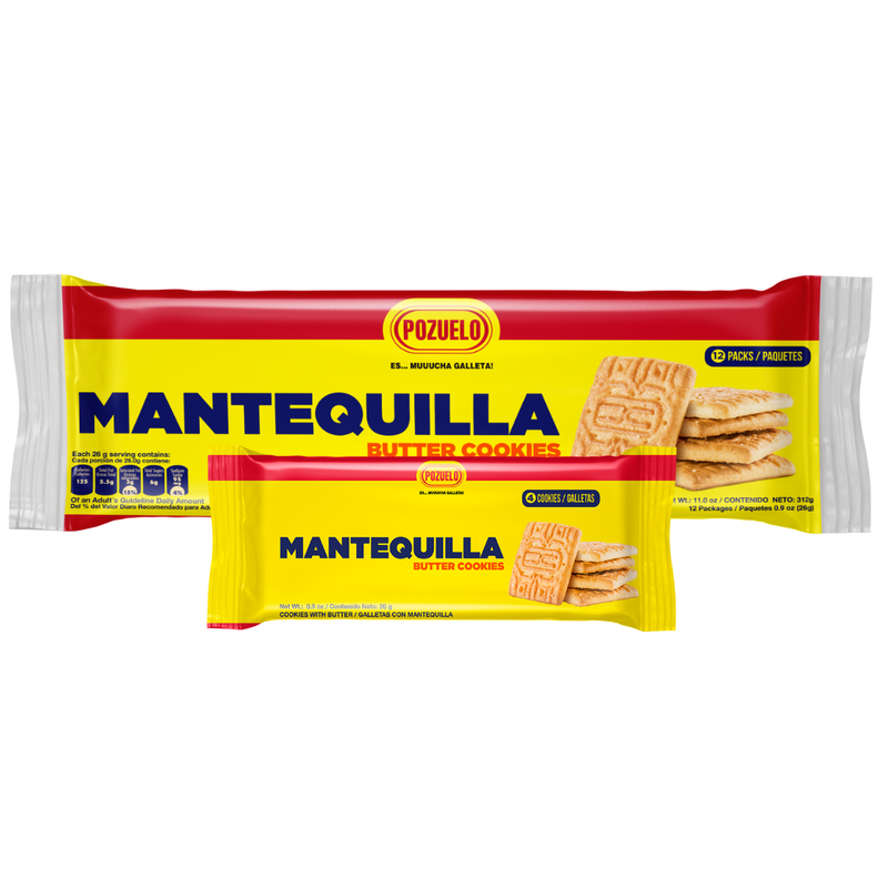 Pozuelo Galletas de Mantequilla 11 oz - 12 ct