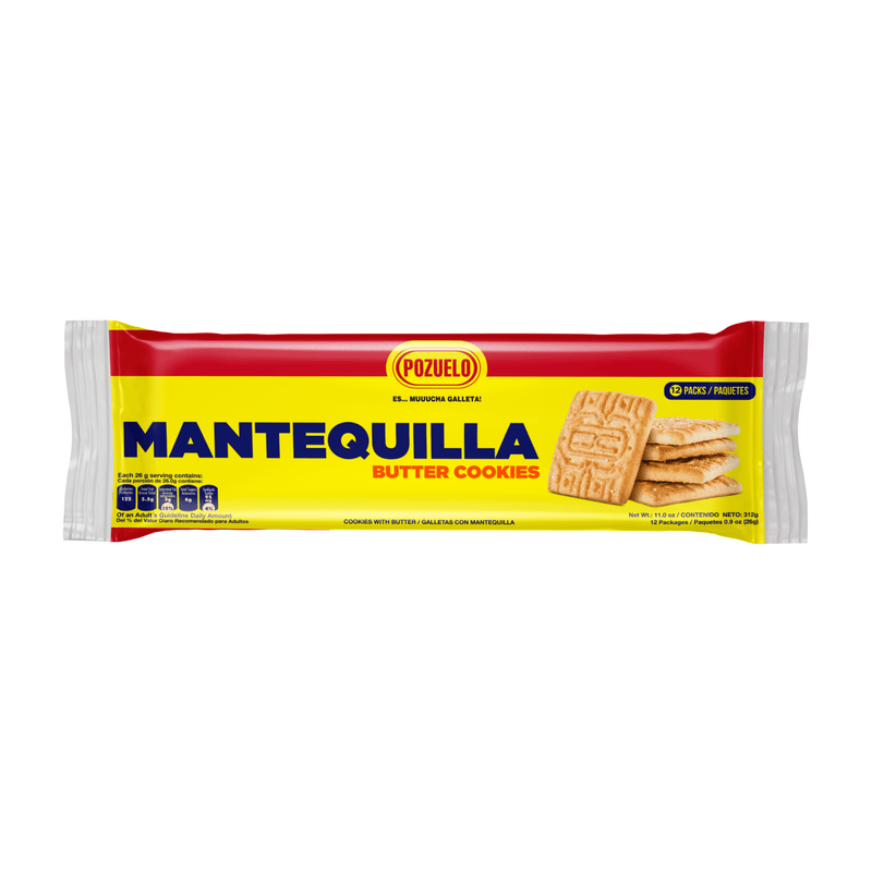 Pozuelo Galletas de Mantequilla 11 oz - 12 ct
