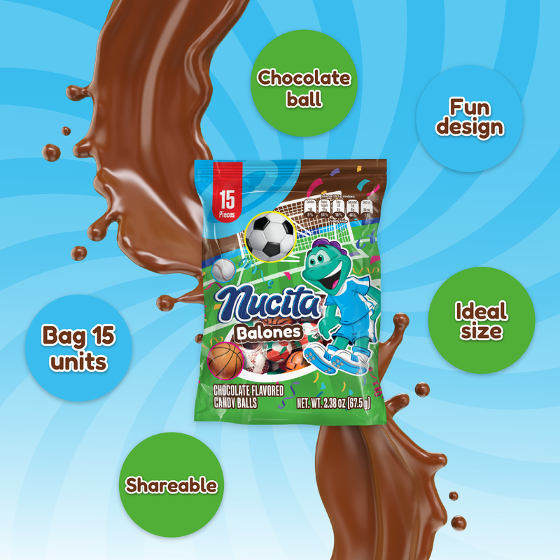 Bolsa de Pelotas Deportivas Chocolate 2.38 Oz