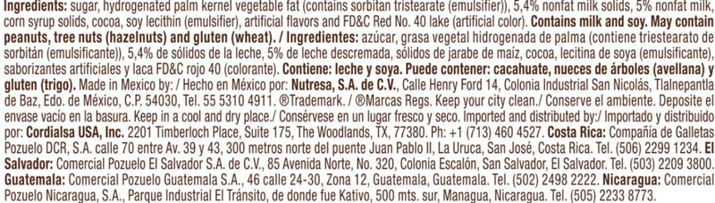 Nucita Barrita Tri-Sabor Box, 16 Pieces, 5.6 oz