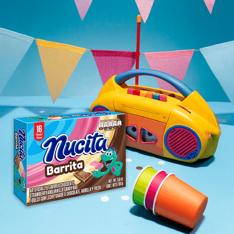 Nucita Barrita Tri-Sabor Box, 16 Pieces, 5.6 oz