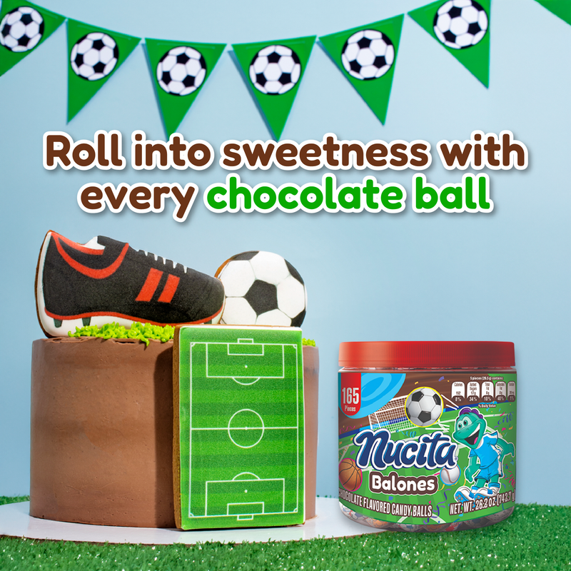 Frasco de Pelotas Deportivas de Chocolate 26.20 Oz