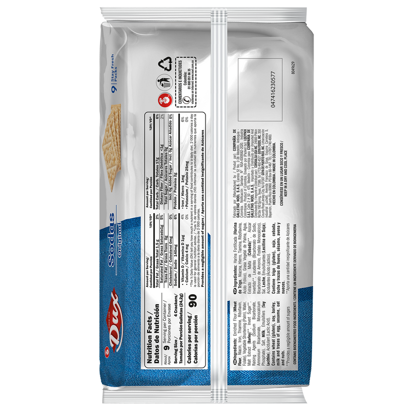 Dux Sodas, Crackers Bag, 7.6 Oz, 9 ct