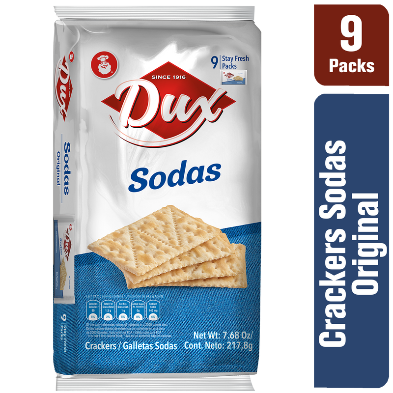 Dux Sodas, Crackers Bag, 7.6 Oz, 9 ct