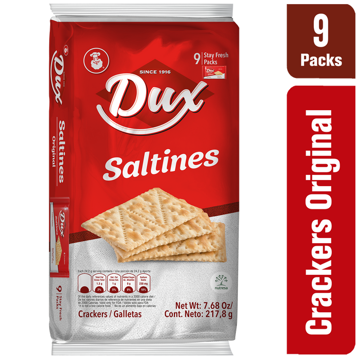 Dux Salted, Crackers Bag, 7.6 Oz