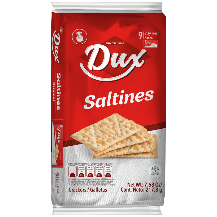 Dux Salted, Crackers Bag, 7.6 Oz