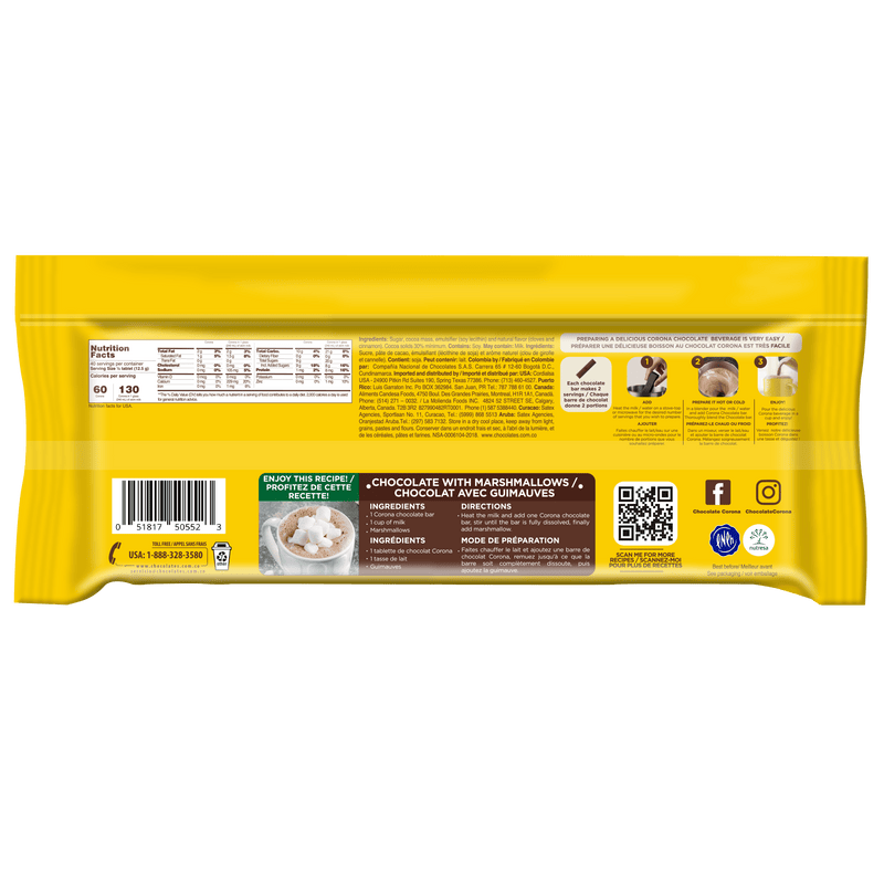 Corona Hot Chocolate Cloves & Cinnamon Resealable, 17.6 oz