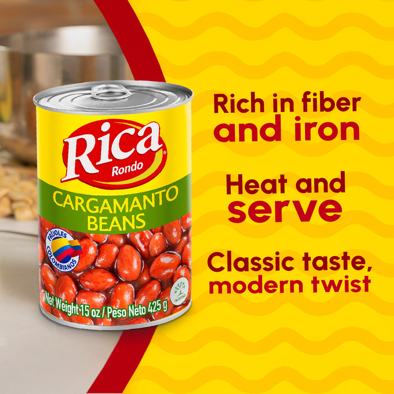 Rica Frijoles Cargamanto Can, 15 oz