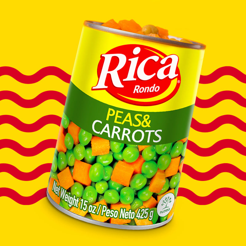 Rica Peas and Carrots Can, 15 oz