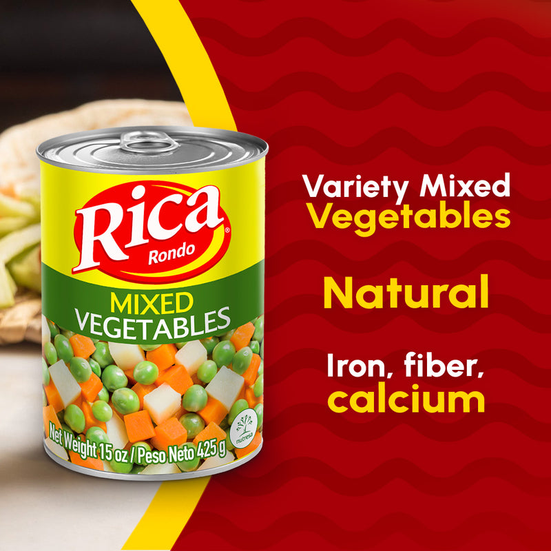 Rica Mixed Vegetables Can, 15 oz