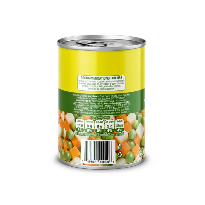 Rica Mixed Vegetables Can, 15 oz