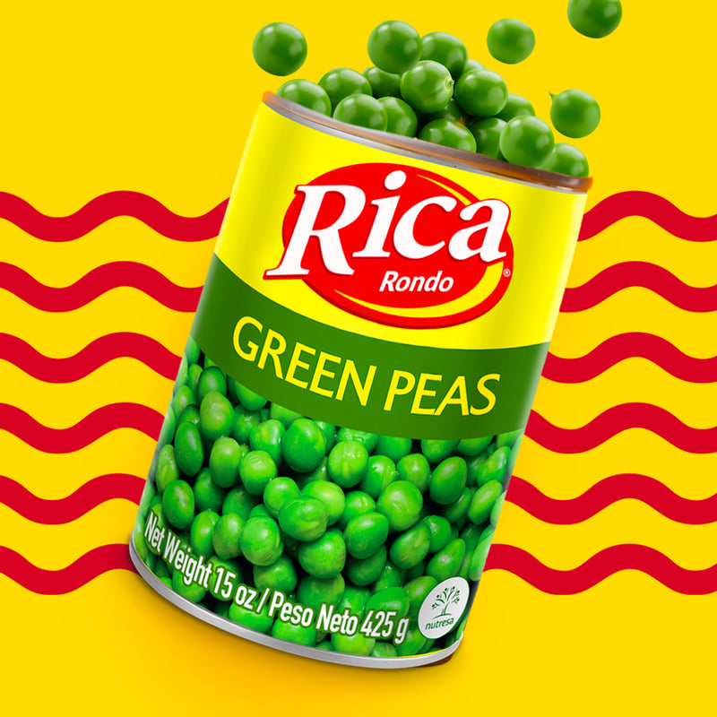 Rica Green Peas Can, 15 oz